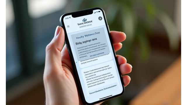A visual mockup of the Solace Anchor daily newsletter on a smartphone screen, showing a clean layout with a headline and an actionable tip