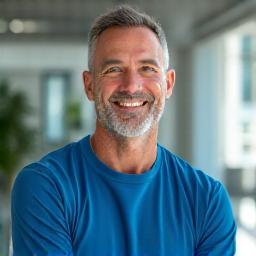 Portrait of Coach David Lee, an Exercise Physiologist exuding strength and vitality.